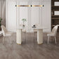 Sintered Stone White Table for Restaurant Modern Dining Table with Double Pedestal Base Clearhalo ' dining_table' 'Dining Tables & Seating' 'Dining Tables' 'furn' 'furn_dining_table' 'Furniture' 'furniture_dining_table' 'Kitchen & Dining Furniture' 'kitchen&dining_furn' 'kitchen' 'kitchen_dining_table' 4457566
