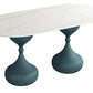 Oval Sintered Stone Table for Restaurant Modern Dining Table with Double Pedestal Base Clearhalo ' dining_table' 'Dining Tables & Seating' 'Dining Tables' 'furn' 'furn_dining_table' 'Furniture' 'furniture_dining_table' 'Kitchen & Dining Furniture' 'kitchen&dining_furn' 'kitchen' 'kitchen_dining_table' 4457584