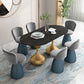 Oval Sintered Stone Table for Restaurant Modern Dining Table with Double Pedestal Base Clearhalo ' dining_table' 'Dining Tables & Seating' 'Dining Tables' 'furn' 'furn_dining_table' 'Furniture' 'furniture_dining_table' 'Kitchen & Dining Furniture' 'kitchen&dining_furn' 'kitchen' 'kitchen_dining_table' 4457589