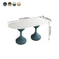 Oval Sintered Stone Table for Restaurant Modern Dining Table with Double Pedestal Base Clearhalo ' dining_table' 'Dining Tables & Seating' 'Dining Tables' 'furn' 'furn_dining_table' 'Furniture' 'furniture_dining_table' 'Kitchen & Dining Furniture' 'kitchen&dining_furn' 'kitchen' 'kitchen_dining_table' 4457592