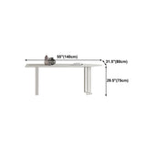 Sintered Stone Top Modern Table for Restaurant Dining Table with Double Pedestal Base Clearhalo ' dining_table' 'Dining Tables & Seating' 'Dining Tables' 'furn' 'furn_dining_table' 'Furniture' 'furniture_dining_table' 'Kitchen & Dining Furniture' 'kitchen&dining_furn' 'kitchen' 'kitchen_dining_table' 4457606