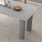 Sintered Stone Top Modern Table for Restaurant Oval Dining Table with 3 Legs Clearhalo ' dining_table' 'Dining Tables & Seating' 'Dining Tables' 'furn' 'furn_dining_table' 'Furniture' 'furniture_dining_table' 'Kitchen & Dining Furniture' 'kitchen&dining_furn' 'kitchen' 'kitchen_dining_table' 4457645