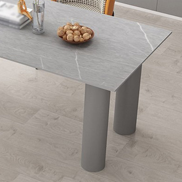 Sintered Stone Top Modern Table for Restaurant Oval Dining Table with 3 Legs Clearhalo ' dining_table' 'Dining Tables & Seating' 'Dining Tables' 'furn' 'furn_dining_table' 'Furniture' 'furniture_dining_table' 'Kitchen & Dining Furniture' 'kitchen&dining_furn' 'kitchen' 'kitchen_dining_table' 4457645