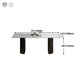 Metal Contemporary Double Pedestal Dining Table Sintered Stone Table for Dining Room Clearhalo ' dining_table' 'Dining Tables & Seating' 'Dining Tables' 'furn' 'furn_dining_table' 'Furniture' 'furniture_dining_table' 'Kitchen & Dining Furniture' 'kitchen&dining_furn' 'kitchen' 'kitchen_dining_table' 4457684
