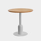 Industrial Style Dining Site Table MDF Dining Room Furniture with Pedestal Base Round Natural 31.5"L x 31.5"W x 29.5"H Clearhalo ' dining_table' 'Dining Tables & Seating' 'Dining Tables' 'furn' 'furn_dining_table' 'Furniture' 'furniture_dining_table' 'Kitchen & Dining Furniture' 'kitchen&dining_furn' 'kitchen' 'kitchen_dining_table' 4457732