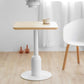 Industrial Style Dining Site Table MDF Dining Room Furniture with Pedestal Base Square Natural 27.6"L x 27.6"W x 29.5"H Clearhalo ' dining_table' 'Dining Tables & Seating' 'Dining Tables' 'furn' 'furn_dining_table' 'Furniture' 'furniture_dining_table' 'Kitchen & Dining Furniture' 'kitchen&dining_furn' 'kitchen' 'kitchen_dining_table' 4457733
