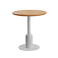 Industrial Style Dining Site Table MDF Dining Room Furniture with Pedestal Base Round Natural 35.4"L x 35.4"W x 29.5"H Clearhalo ' dining_table' 'Dining Tables & Seating' 'Dining Tables' 'furn' 'furn_dining_table' 'Furniture' 'furniture_dining_table' 'Kitchen & Dining Furniture' 'kitchen&dining_furn' 'kitchen' 'kitchen_dining_table' 4457740