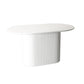 Oval White Tone Dining Table Luxury Pedestal Table for Dining Room Wood White Clearhalo ' dining_table' 'Dining Tables & Seating' 'Dining Tables' 'furn' 'furn_dining_table' 'Furniture' 'furniture_dining_table' 'Kitchen & Dining Furniture' 'kitchen&dining_furn' 'kitchen' 'kitchen_dining_table' 4457781
