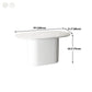 Oval White Tone Dining Table Luxury Pedestal Table for Dining Room Clearhalo ' dining_table' 'Dining Tables & Seating' 'Dining Tables' 'furn' 'furn_dining_table' 'Furniture' 'furniture_dining_table' 'Kitchen & Dining Furniture' 'kitchen&dining_furn' 'kitchen' 'kitchen_dining_table' 4457799