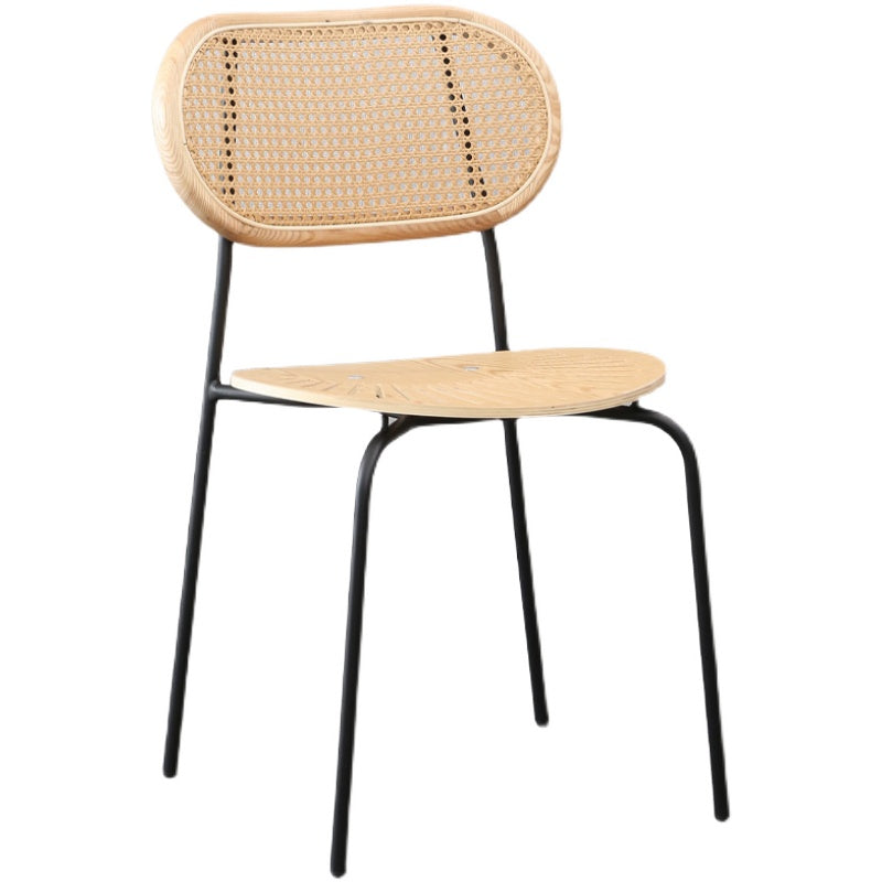 Nordic Style Kitchen Metal Dining Chair Open Back Dining Armless Side Chair Clearhalo ' kitchen&dining_furn' 'Dining Chairs' 'Dining Tables & Seating' 'dining_chair' 'furn' 'furn_dining_chair' 'Furniture' 'furniture_dining_chair' 'Kitchen & Dining Furniture' 'kitchen' 4457834