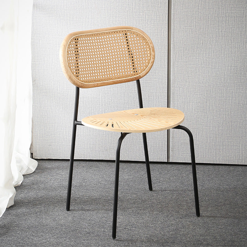 Nordic Style Kitchen Metal Dining Chair Open Back Dining Armless Side Chair Wood 1 Piece Clearhalo ' kitchen&dining_furn' 'Dining Chairs' 'Dining Tables & Seating' 'dining_chair' 'furn' 'furn_dining_chair' 'Furniture' 'furniture_dining_chair' 'Kitchen & Dining Furniture' 'kitchen' 4457837