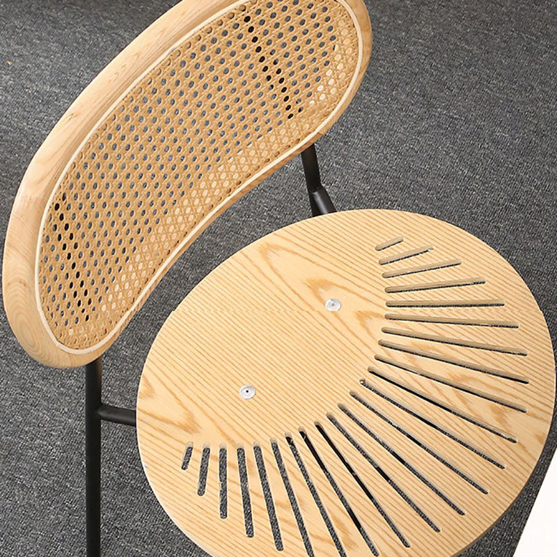 Nordic Style Kitchen Metal Dining Chair Open Back Dining Armless Side Chair Clearhalo ' kitchen&dining_furn' 'Dining Chairs' 'Dining Tables & Seating' 'dining_chair' 'furn' 'furn_dining_chair' 'Furniture' 'furniture_dining_chair' 'Kitchen & Dining Furniture' 'kitchen' 4457838