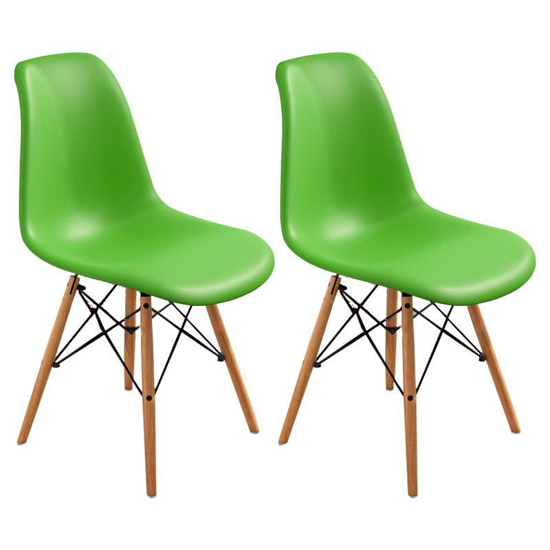 Contemporary Modern Wood Indoor-Outdoor Side Chair Solid Back Chair Light Green Set of 2 Clearhalo ' kitchen&dining_furn' 'Dining Chairs' 'Dining Tables & Seating' 'dining_chair' 'Furniture' 'furniture_dining_chair' 'Kitchen & Dining Furniture' 'kitchen' 4457848