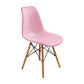 Contemporary Modern Wood Indoor-Outdoor Side Chair Solid Back Chair Pink 1 Piece Clearhalo ' kitchen&dining_furn' 'Dining Chairs' 'Dining Tables & Seating' 'dining_chair' 'Furniture' 'furniture_dining_chair' 'Kitchen & Dining Furniture' 'kitchen' 4457858
