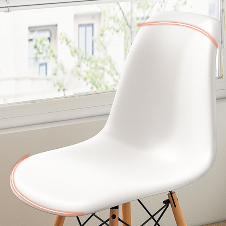 Contemporary Modern Wood Indoor-Outdoor Side Chair Solid Back Chair Clearhalo ' kitchen&dining_furn' 'Dining Chairs' 'Dining Tables & Seating' 'dining_chair' 'Furniture' 'furniture_dining_chair' 'Kitchen & Dining Furniture' 'kitchen' 4457860