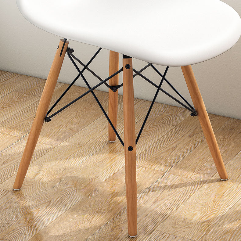 Contemporary Modern Wood Indoor-Outdoor Side Chair Solid Back Chair Clearhalo ' kitchen&dining_furn' 'Dining Chairs' 'Dining Tables & Seating' 'dining_chair' 'Furniture' 'furniture_dining_chair' 'Kitchen & Dining Furniture' 'kitchen' 4457863