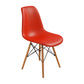 Contemporary Modern Wood Indoor-Outdoor Side Chair Solid Back Chair Red 1 Piece Clearhalo ' kitchen&dining_furn' 'Dining Chairs' 'Dining Tables & Seating' 'dining_chair' 'Furniture' 'furniture_dining_chair' 'Kitchen & Dining Furniture' 'kitchen' 4457864