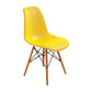 Contemporary Modern Wood Indoor-Outdoor Side Chair Solid Back Chair Yellow 1 Piece Clearhalo ' kitchen&dining_furn' 'Dining Chairs' 'Dining Tables & Seating' 'dining_chair' 'Furniture' 'furniture_dining_chair' 'Kitchen & Dining Furniture' 'kitchen' 4457867
