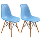 Contemporary Modern Wood Indoor-Outdoor Side Chair Solid Back Chair Blue Set of 2 Clearhalo ' kitchen&dining_furn' 'Dining Chairs' 'Dining Tables & Seating' 'dining_chair' 'Furniture' 'furniture_dining_chair' 'Kitchen & Dining Furniture' 'kitchen' 4457877