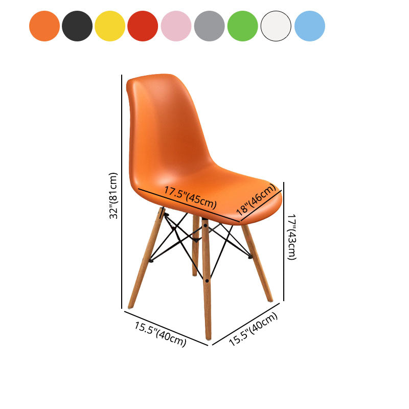 Contemporary Modern Wood Indoor-Outdoor Side Chair Solid Back Chair Clearhalo ' kitchen&dining_furn' 'Dining Chairs' 'Dining Tables & Seating' 'dining_chair' 'Furniture' 'furniture_dining_chair' 'Kitchen & Dining Furniture' 'kitchen' 4457882