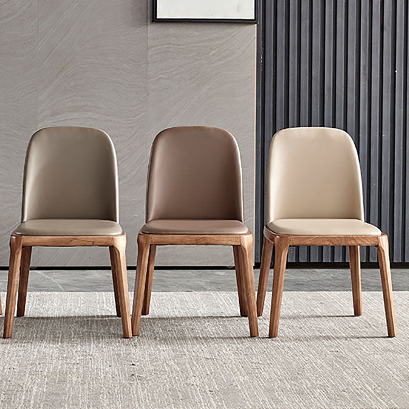 Contemporary Style Wooden Dining Chairs Kitchen Dining Armless Side Chair Clearhalo ' kitchen&dining_furn' 'Dining Chairs' 'Dining Tables & Seating' 'dining_chair' 'furn' 'furn_dining_chair' 'Furniture' 'furniture_dining_chair' 'Kitchen & Dining Furniture' 'kitchen' 4457888