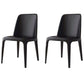 Contemporary Style Wooden Dining Chairs Kitchen Dining Armless Side Chair Black 2 Piece Set Clearhalo ' kitchen&dining_furn' 'Dining Chairs' 'Dining Tables & Seating' 'dining_chair' 'furn' 'furn_dining_chair' 'Furniture' 'furniture_dining_chair' 'Kitchen & Dining Furniture' 'kitchen' 4457900