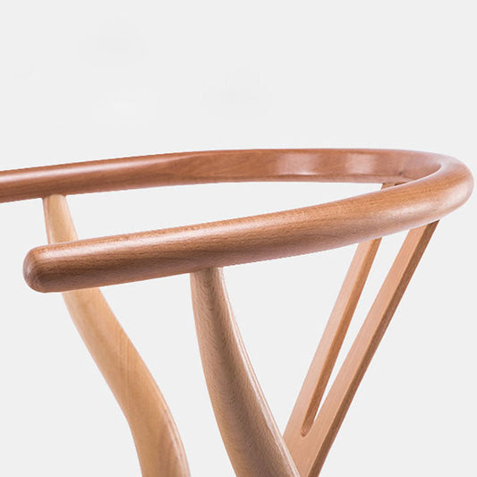 Contemporary Upholstered Home Arm Chair Wishbone Natural Dining Chair Clearhalo ' kitchen&dining_furn' 'Dining Chairs' 'Dining Tables & Seating' 'dining_chair' 'furn' 'furn_dining_chair' 'Furniture' 'furniture_dining_chair' 'Kitchen & Dining Furniture' 'kitchen' 4457917