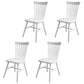 Scandinavian Wood Indoor-Outdoor Room Chair Windsor Back Side Chair White Set of 4 Clearhalo ' kitchen&dining_furn' 'Dining Chairs' 'Dining Tables & Seating' 'dining_chair' 'Furniture' 'furniture_dining_chair' 'Kitchen & Dining Furniture' 'kitchen' 4457934