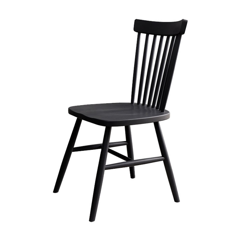 Scandinavian Wood Indoor-Outdoor Room Chair Windsor Back Side Chair Grey 1 Piece Clearhalo ' kitchen&dining_furn' 'Dining Chairs' 'Dining Tables & Seating' 'dining_chair' 'Furniture' 'furniture_dining_chair' 'Kitchen & Dining Furniture' 'kitchen' 4457935