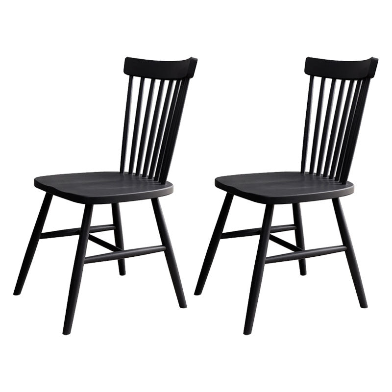 Scandinavian Wood Indoor-Outdoor Room Chair Windsor Back Side Chair Grey Set of 2 Clearhalo ' kitchen&dining_furn' 'Dining Chairs' 'Dining Tables & Seating' 'dining_chair' 'Furniture' 'furniture_dining_chair' 'Kitchen & Dining Furniture' 'kitchen' 4457938