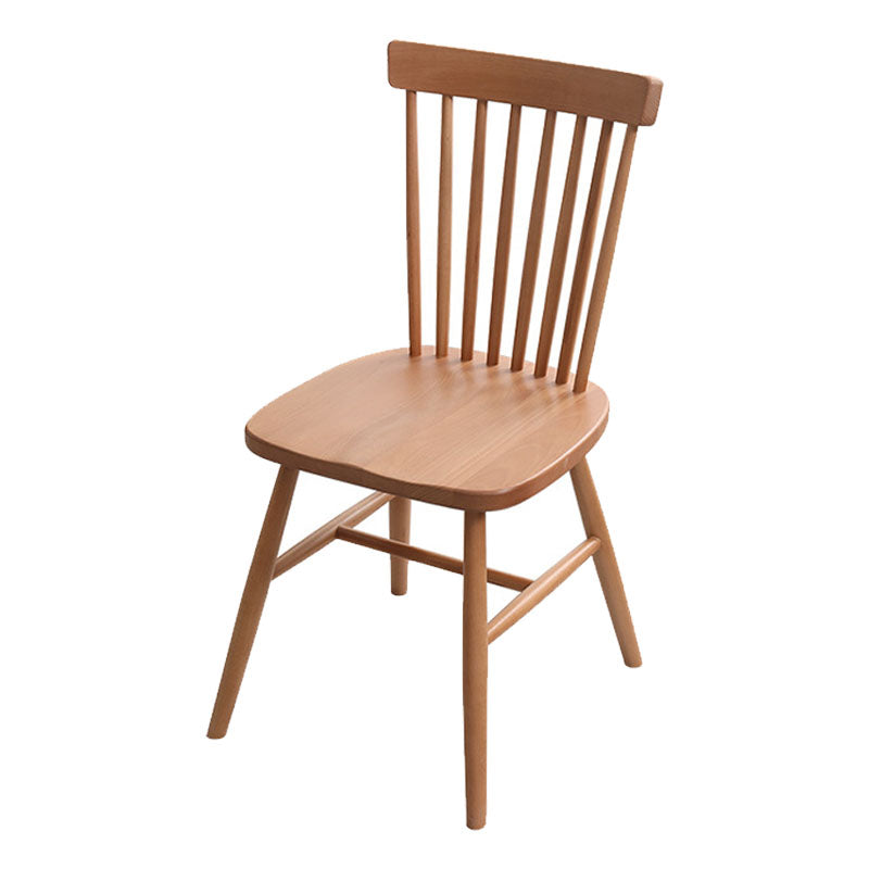 Scandinavian Wood Indoor-Outdoor Room Chair Windsor Back Side Chair Wood 1 Piece Clearhalo ' kitchen&dining_furn' 'Dining Chairs' 'Dining Tables & Seating' 'dining_chair' 'Furniture' 'furniture_dining_chair' 'Kitchen & Dining Furniture' 'kitchen' 4457941