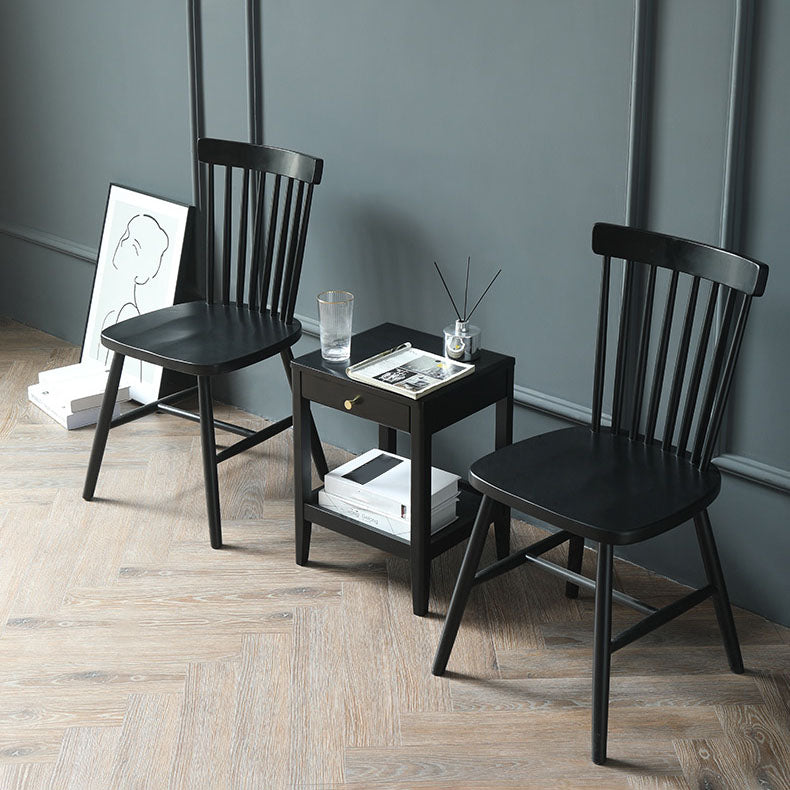 Scandinavian Wood Indoor-Outdoor Room Chair Windsor Back Side Chair Clearhalo ' kitchen&dining_furn' 'Dining Chairs' 'Dining Tables & Seating' 'dining_chair' 'Furniture' 'furniture_dining_chair' 'Kitchen & Dining Furniture' 'kitchen' 4457956