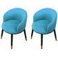 Contemporary Leather Home Arm Chair Solid Back Matte Finish Dining Chair Blue 2 Piece Set Clearhalo ' kitchen&dining_furn' 'Dining Chairs' 'Dining Tables & Seating' 'dining_chair' 'furn' 'furn_dining_chair' 'Furniture' 'furniture_dining_chair' 'Kitchen & Dining Furniture' 'kitchen' 4457975