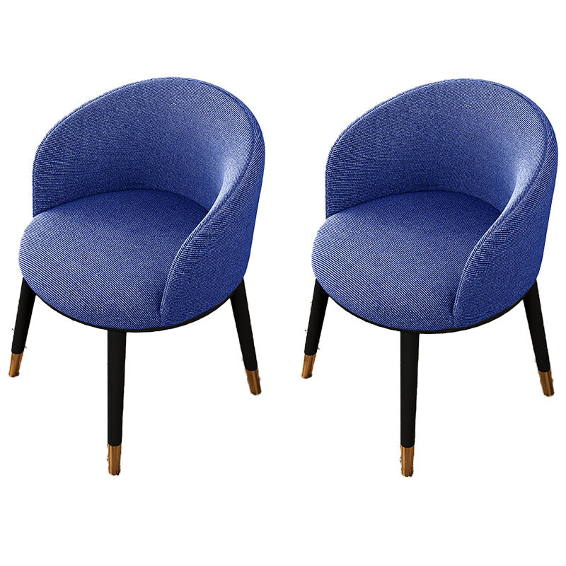 Contemporary Leather Home Arm Chair Solid Back Matte Finish Dining Chair Dark Blue 2 Piece Set Clearhalo ' kitchen&dining_furn' 'Dining Chairs' 'Dining Tables & Seating' 'dining_chair' 'furn' 'furn_dining_chair' 'Furniture' 'furniture_dining_chair' 'Kitchen & Dining Furniture' 'kitchen' 4457980