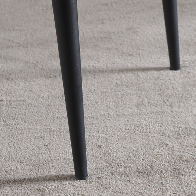 Contemporary Design Wingback Armless Side Chairs Leather Dining Side Chair Clearhalo ' kitchen&dining_furn' 'Dining Chairs' 'Dining Tables & Seating' 'dining_chair' 'furn' 'furn_dining_chair' 'Furniture' 'furniture_dining_chair' 'Kitchen & Dining Furniture' 'kitchen' 4458041