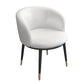 Contemporary Home Leather Arm Chair Solid Back Matte Finish Dining Chair White 1 Piece Clearhalo ' kitchen&dining_furn' 'Dining Chairs' 'Dining Tables & Seating' 'dining_chair' 'furn' 'furn_dining_chair' 'Furniture' 'furniture_dining_chair' 'Kitchen & Dining Furniture' 'kitchen' 4458059