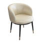 Contemporary Home Leather Arm Chair Solid Back Matte Finish Dining Chair Beige 1 Piece Clearhalo ' kitchen&dining_furn' 'Dining Chairs' 'Dining Tables & Seating' 'dining_chair' 'furn' 'furn_dining_chair' 'Furniture' 'furniture_dining_chair' 'Kitchen & Dining Furniture' 'kitchen' 4458068