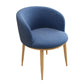 Contemporary Home Leather Arm Chair Solid Back Matte Finish Dining Chair Dark Blue 1 Piece Clearhalo ' kitchen&dining_furn' 'Dining Chairs' 'Dining Tables & Seating' 'dining_chair' 'furn' 'furn_dining_chair' 'Furniture' 'furniture_dining_chair' 'Kitchen & Dining Furniture' 'kitchen' 4458074