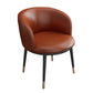 Contemporary Home Leather Arm Chair Solid Back Matte Finish Dining Chair Red Brown 1 Piece Clearhalo ' kitchen&dining_furn' 'Dining Chairs' 'Dining Tables & Seating' 'dining_chair' 'furn' 'furn_dining_chair' 'Furniture' 'furniture_dining_chair' 'Kitchen & Dining Furniture' 'kitchen' 4458077