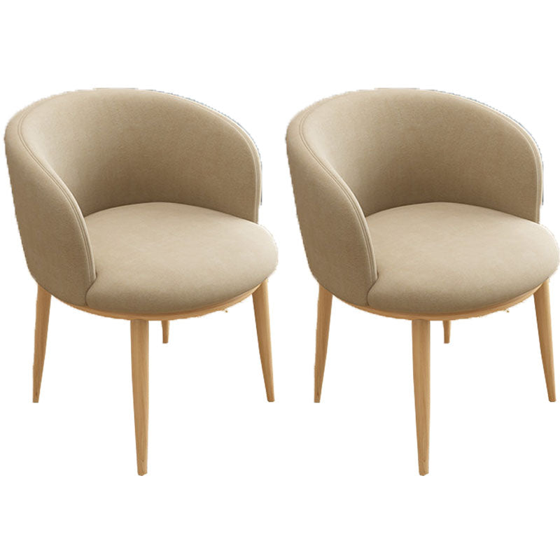 Contemporary Home Leather Arm Chair Solid Back Matte Finish Dining Chair Camel 2 Piece Set Clearhalo ' kitchen&dining_furn' 'Dining Chairs' 'Dining Tables & Seating' 'dining_chair' 'furn' 'furn_dining_chair' 'Furniture' 'furniture_dining_chair' 'Kitchen & Dining Furniture' 'kitchen' 4458087