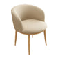 Contemporary Home Leather Arm Chair Solid Back Matte Finish Dining Chair Off-White 1 Piece Clearhalo ' kitchen&dining_furn' 'Dining Chairs' 'Dining Tables & Seating' 'dining_chair' 'furn' 'furn_dining_chair' 'Furniture' 'furniture_dining_chair' 'Kitchen & Dining Furniture' 'kitchen' 4458095