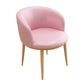 Contemporary Home Leather Arm Chair Solid Back Matte Finish Dining Chair Pink 1 Piece Clearhalo ' kitchen&dining_furn' 'Dining Chairs' 'Dining Tables & Seating' 'dining_chair' 'furn' 'furn_dining_chair' 'Furniture' 'furniture_dining_chair' 'Kitchen & Dining Furniture' 'kitchen' 4458098