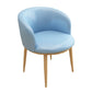 Contemporary Home Leather Arm Chair Solid Back Matte Finish Dining Chair Light Blue 1 Piece Clearhalo ' kitchen&dining_furn' 'Dining Chairs' 'Dining Tables & Seating' 'dining_chair' 'furn' 'furn_dining_chair' 'Furniture' 'furniture_dining_chair' 'Kitchen & Dining Furniture' 'kitchen' 4458110
