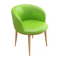 Contemporary Home Leather Arm Chair Solid Back Matte Finish Dining Chair Fluorescent Green 1 Piece Clearhalo ' kitchen&dining_furn' 'Dining Chairs' 'Dining Tables & Seating' 'dining_chair' 'furn' 'furn_dining_chair' 'Furniture' 'furniture_dining_chair' 'Kitchen & Dining Furniture' 'kitchen' 4458119