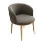 Contemporary Home Leather Arm Chair Solid Back Matte Finish Dining Chair Dark Camel 1 Piece Clearhalo ' kitchen&dining_furn' 'Dining Chairs' 'Dining Tables & Seating' 'dining_chair' 'furn' 'furn_dining_chair' 'Furniture' 'furniture_dining_chair' 'Kitchen & Dining Furniture' 'kitchen' 4458128
