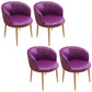 Contemporary Home Leather Arm Chair Solid Back Matte Finish Dining Chair Purple 4 Piece Set Clearhalo ' kitchen&dining_furn' 'Dining Chairs' 'Dining Tables & Seating' 'dining_chair' 'furn' 'furn_dining_chair' 'Furniture' 'furniture_dining_chair' 'Kitchen & Dining Furniture' 'kitchen' 4458136
