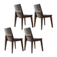 Contemporary Style Dining Chairs Kitchen Dining Wooden Armless Side Chair Dark Gray 4 Piece Set Clearhalo ' kitchen&dining_furn' 'Dining Chairs' 'Dining Tables & Seating' 'dining_chair' 'furn' 'furn_dining_chair' 'Furniture' 'furniture_dining_chair' 'Kitchen & Dining Furniture' 'kitchen' 4458143