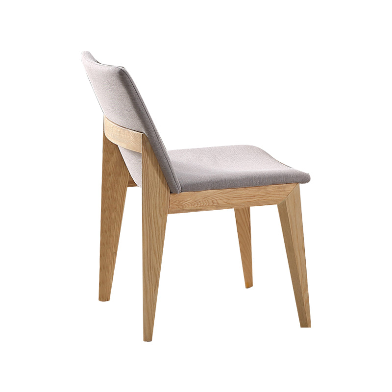 Contemporary Style Dining Chairs Kitchen Dining Wooden Armless Side Chair Grey 1 Piece Clearhalo ' kitchen&dining_furn' 'Dining Chairs' 'Dining Tables & Seating' 'dining_chair' 'furn' 'furn_dining_chair' 'Furniture' 'furniture_dining_chair' 'Kitchen & Dining Furniture' 'kitchen' 4458150