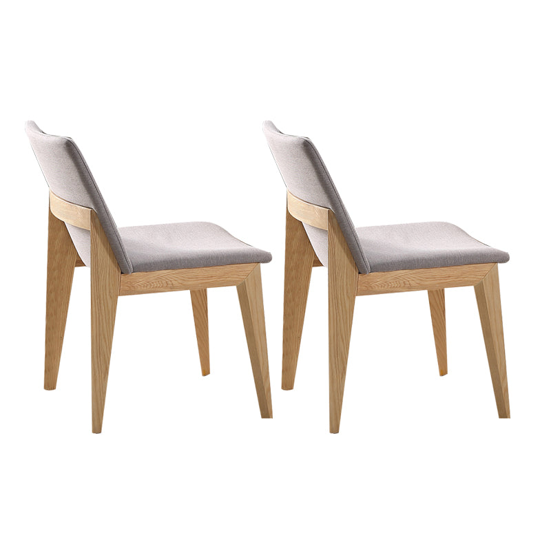 Contemporary Style Dining Chairs Kitchen Dining Wooden Armless Side Chair Grey 2 Piece Set Clearhalo ' kitchen&dining_furn' 'Dining Chairs' 'Dining Tables & Seating' 'dining_chair' 'furn' 'furn_dining_chair' 'Furniture' 'furniture_dining_chair' 'Kitchen & Dining Furniture' 'kitchen' 4458152