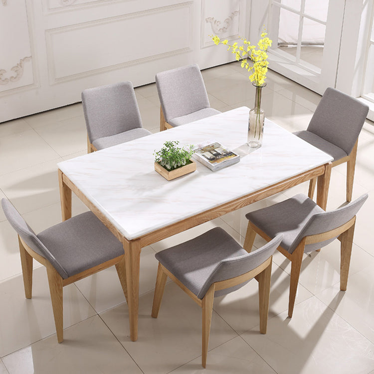 Contemporary Style Dining Chairs Kitchen Dining Wooden Armless Side Chair Clearhalo ' kitchen&dining_furn' 'Dining Chairs' 'Dining Tables & Seating' 'dining_chair' 'furn' 'furn_dining_chair' 'Furniture' 'furniture_dining_chair' 'Kitchen & Dining Furniture' 'kitchen' 4458156